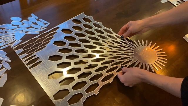 Инструкция по сборке панно Зеркальные ромбы смотреть онлайн