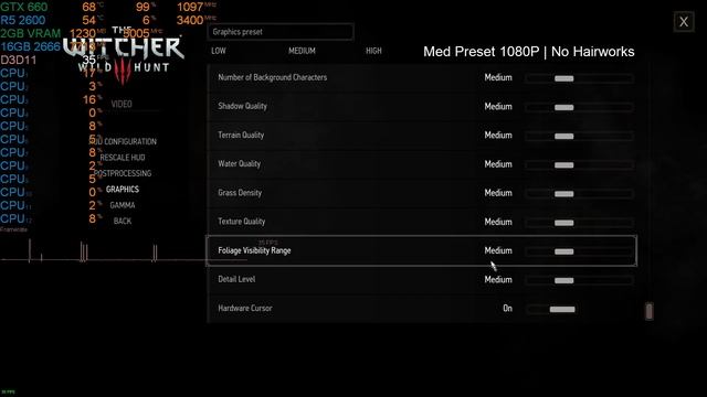 The Witcher 3 - GTX 660 2Gb | R5 2600 | All Preset 1080P смотреть онлайн