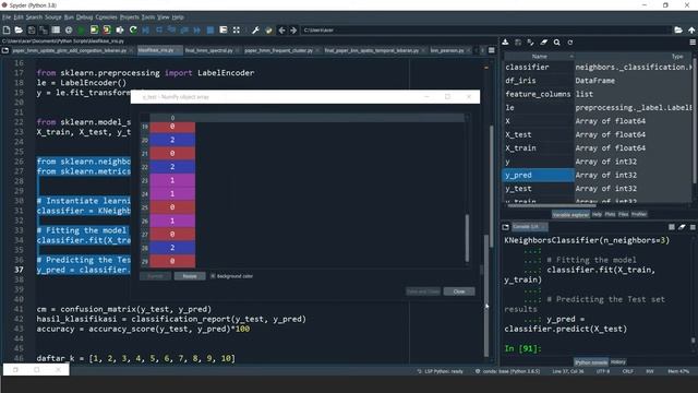 EVALUASI MODEL KLASIFIKASI (KNN) MENGGUNAKAN PYTHON смотреть онлайн