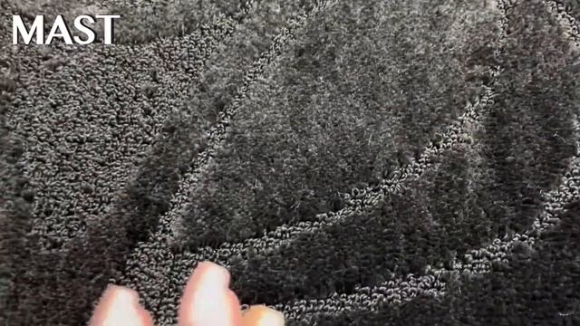 Коврик для ванной и туалета MAST MN Flora black смотреть онлайн