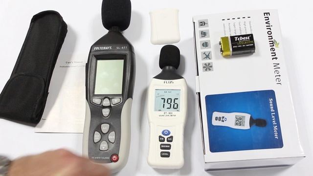 Шумомер Flus ET-933 сравнение с более дорогим Немецким шумомером Voltcraft SL-451 смотреть онлайн