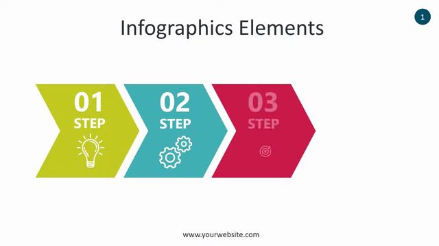 Arrow Infographics Elements - Animated PowerPoint Template смотреть онлайн