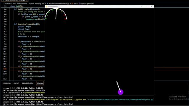 Ball Physics with Python - 2 (Power Bar Update) смотреть онлайн