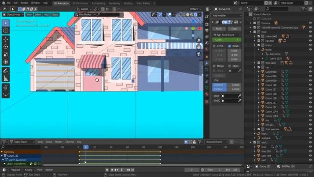3D Effect to 2D Image in Blender 2.8x : Home Parallax Animation смотреть онлайн