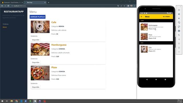 App Restaurante React & React Native with Google FireBase смотреть онлайн