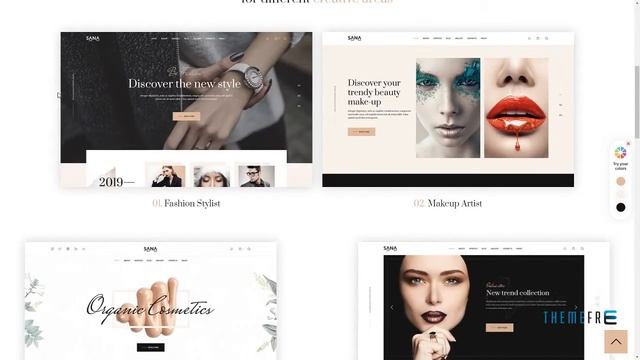 Sana - Fashion Stylist, Beauty Salon and Makeup Artist WordPress Them смотреть онлайн