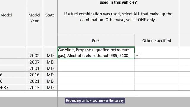 Using the Spreadsheet to Report for 3 or More Vehicles for the Vehicle Inventory and Use Survey смотреть онлайн