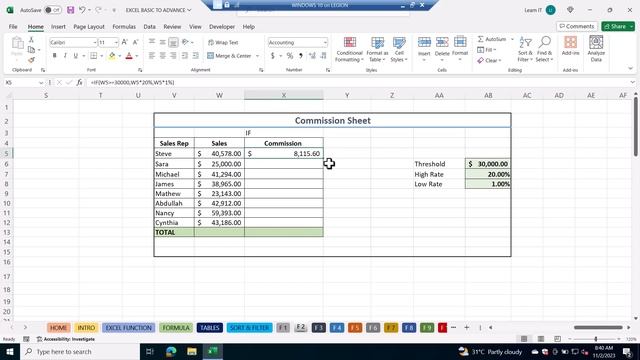 13. Excel IF and IFS Functions смотреть онлайн