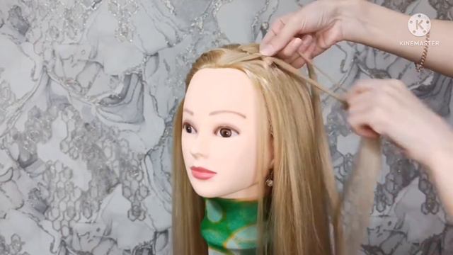 New braided ponytail hairstyle for long hair смотреть онлайн