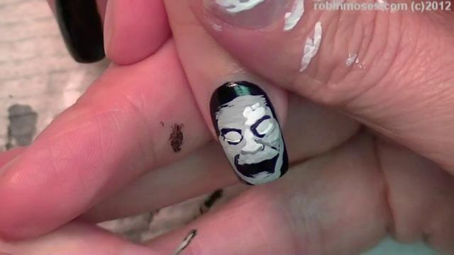DIY Scary Halloween Nails | The Exorcist Nail Art Design Tutorial смотреть онлайн