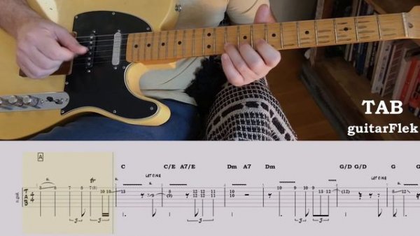 Maria Elena Los Indios Tabajaras guitar cover lesson with tab | Guitar Tab | Lesson | Tutorial