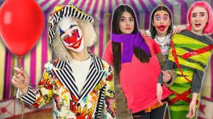 100 СЛОЕВ Челлендж со Злым КЛОУНОМ !!