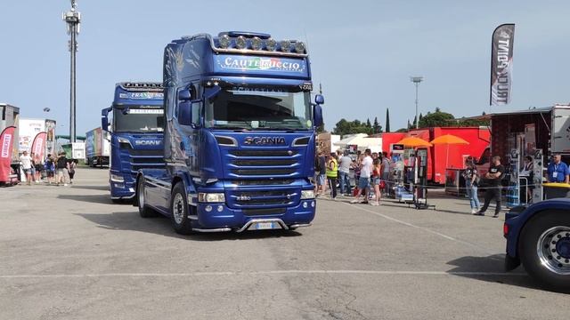 4k - Misano 2022 Entrata Trucks - Scania S - Scania R - Man TGX - Daf XF