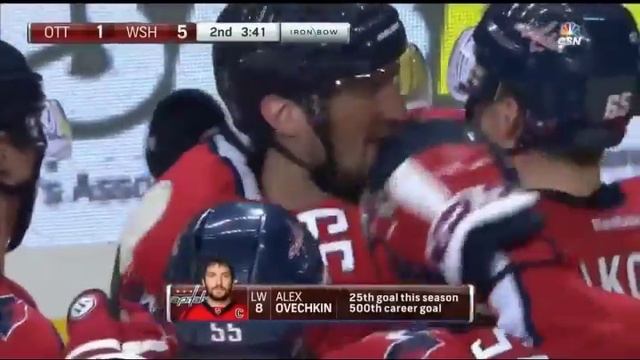 500-й гол Овечкина в NHL смотреть онлайн