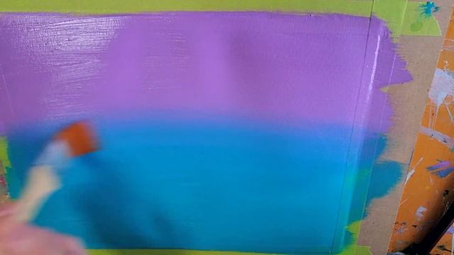 HOW TO BLEND ACRYLIC PAINT on Canvas for Beginners ? смотреть онлайн