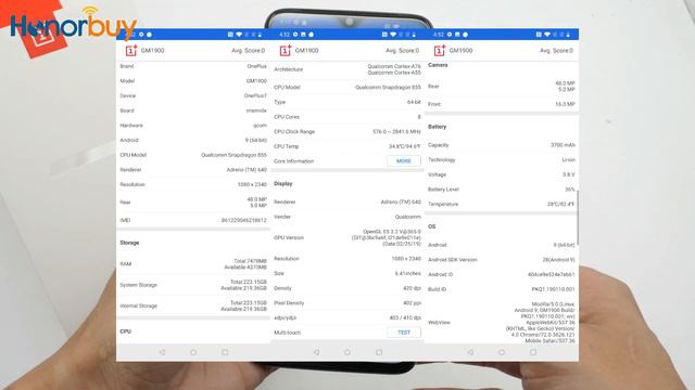 OnePlus 7 Global ROM Version Antutu Benchmark смотреть онлайн