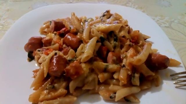 Макароны с сосисками))) смотреть онлайн