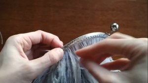 Сумочка с перьями. Часть 3. Как пришить фермуар +ВТО