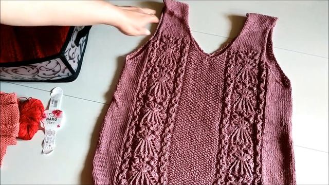 Летние топы - майки спицами, пряжа Nako (Нако) смотреть онлайн