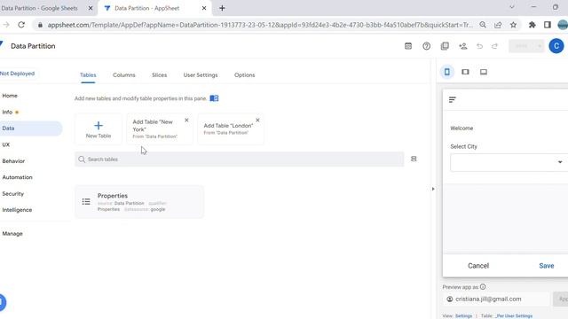 AppSheet Data Partitions смотреть онлайн