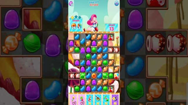 Candy Blast Mania level 377 смотреть онлайн