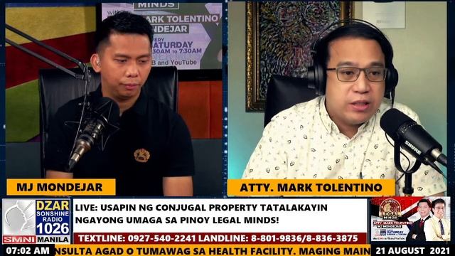 Usapin Ng Conjugal Property Tatalakayin Ngayong Umaga Sa Pinoy Legal Minds!