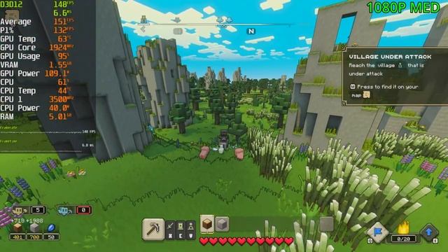 MINECRAFT LEGENDS Recommended Specs Tested | GTX 1060 | i5 4590 | 8GB смотреть онлайн