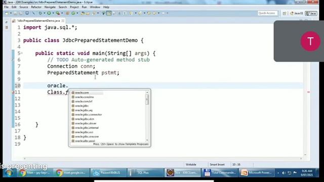 Prepared Satement Demo ||JDBC смотреть онлайн