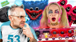 ДОКТОР ЗЛЮ И ХАРЛИ КВИНН: ВСЕ ИГРА В КАЛЬМАРА НА ЛИГА ЗЛОДЕЕВ! SQUID GAME - ВСЕ ВИДЕО!