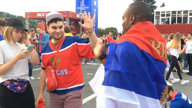 FIFA FAN FEST 2018!!! РОССИЯ -ЕГИПЕТ!! ВОРОБЬЕВЫ ГОРЫ! смотреть онлайн