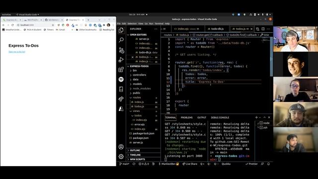 Express Routers & Controllers смотреть онлайн