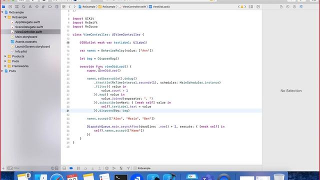 Реактивное программирование в Swift (RxSwift/RxCocoa, Combine) смотреть онлайн