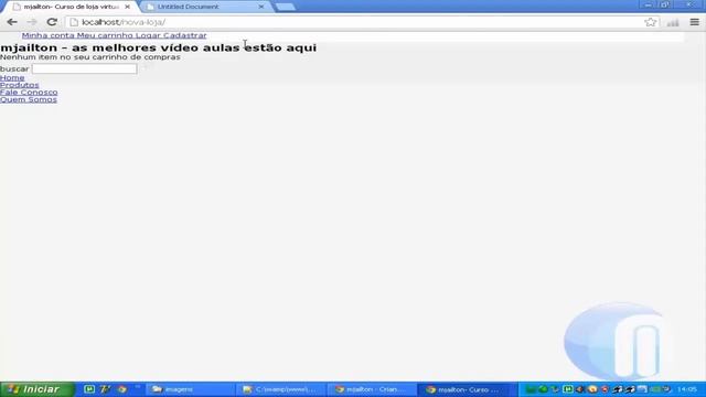 Loja Virtual Grátis com PHP e MySQL - Lição 005 - Formatando o Cabeçalho da Loja Virtual - Parte 1 смотреть онлайн