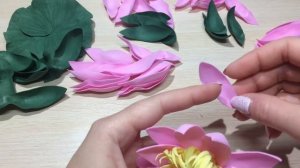 МК Кувшинка. Самый простой цветочек из фоамирана.