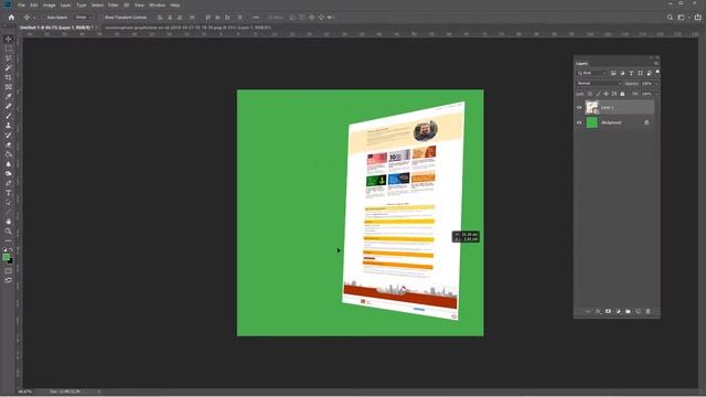 Add perspective to object in Adobe Photoshop | 3D perspective image object смотреть онлайн