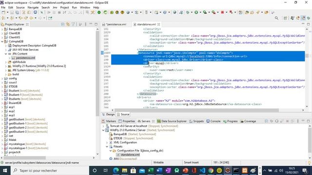 Maitriser EJB Entity configuration DataSource et persistence.xml смотреть онлайн