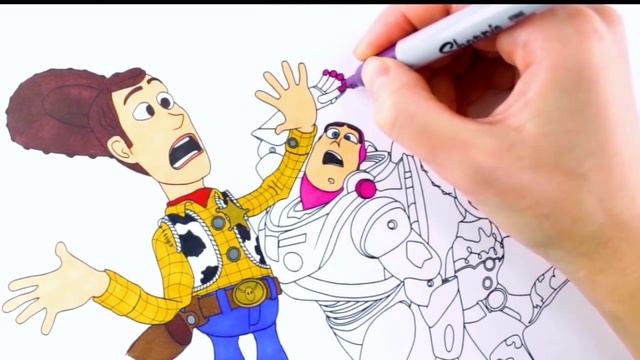 Toy Story 4 - Coloring Pages. Coloring Books for Kids. Rainbow TV смотреть онлайн