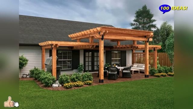 Extensions to the house (gazebos, pergolas, verandas). 80 ideas for inspiration! смотреть онлайн