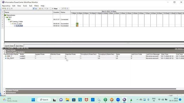 Informatica 10.2 Workflow Monitor and properties смотреть онлайн