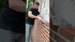 Кирпич под белый шов. Баварская кладка.