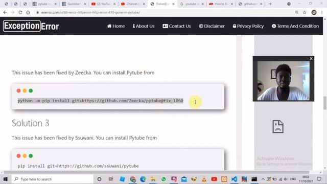 [Solved] urllib.error.HTTPError: HTTP Error 410: Gone in Pytube смотреть онлайн