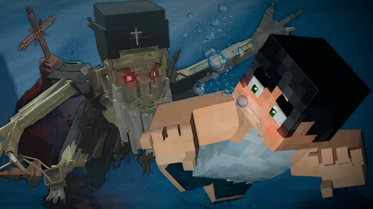 ЛЕГЕНДА О СВЯЩЕННИКЕ - Страшилки Minecraft смотреть онлайн