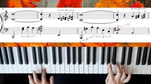 AUTUMN LEAVES Жозеф Косма Осенние листья. Ноты и разбор.