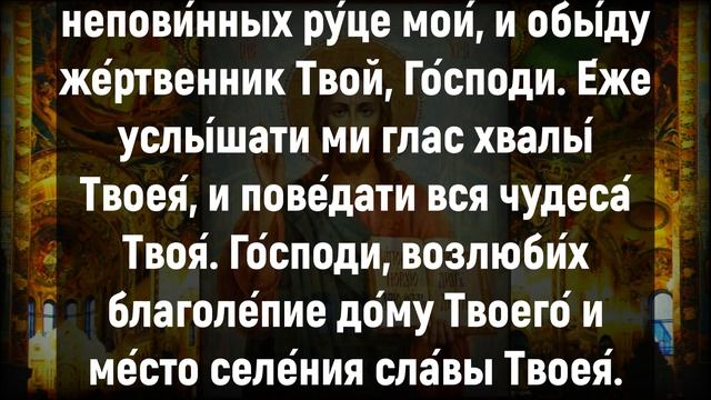 СЕГОДНЯ КАК МОЖНО РАНЬШЕ ВКЛЮЧИ ЭТУ МОЛИТВУ. Иисусова молитва, псалом 25 смотреть онлайн