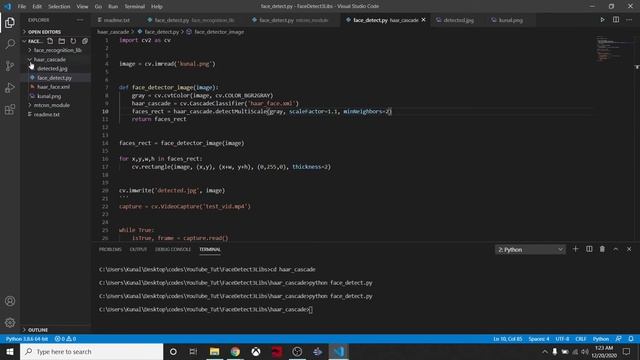 Face Detection with Python | 3 libraries | face-recognition/ haar cascade/ mtcnn смотреть онлайн