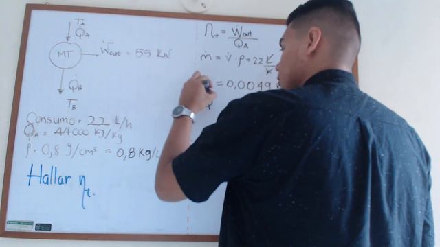 Termodinámica - Eficiencia térmica de un motor de combustible. смотреть онлайн