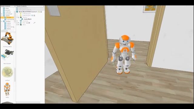 Robot Simulator V-REP: First NAO Walk смотреть онлайн