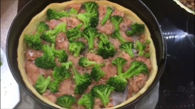 Киш лорен. С горбушей и брокколи. смотреть онлайн