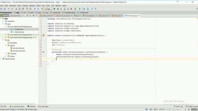 Android App Tutorial 5 (Hindi) : Starting with java class смотреть онлайн