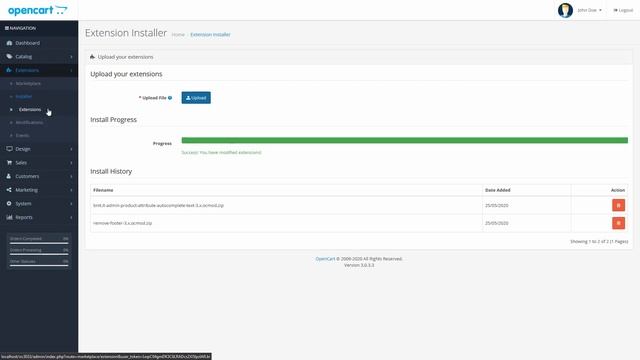 Opencart - Remove "Powered by" from the Footer - FREE ocmod Extension смотреть онлайн